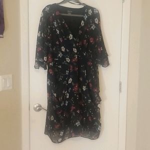 City Chic Black Floral Dress